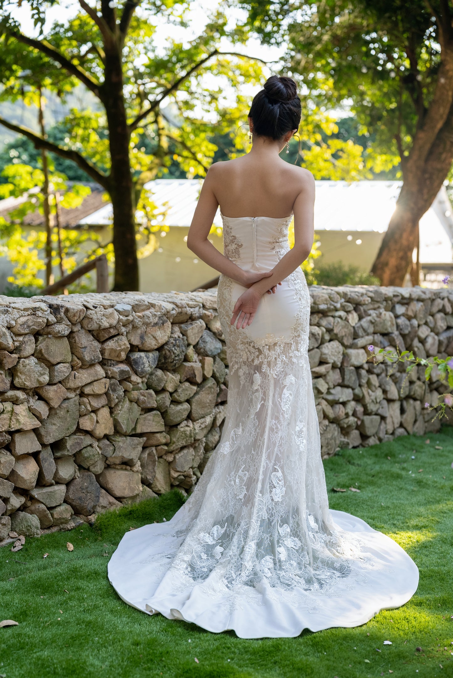 Rosalie Lace Fit-and-Flare Wedding Gown