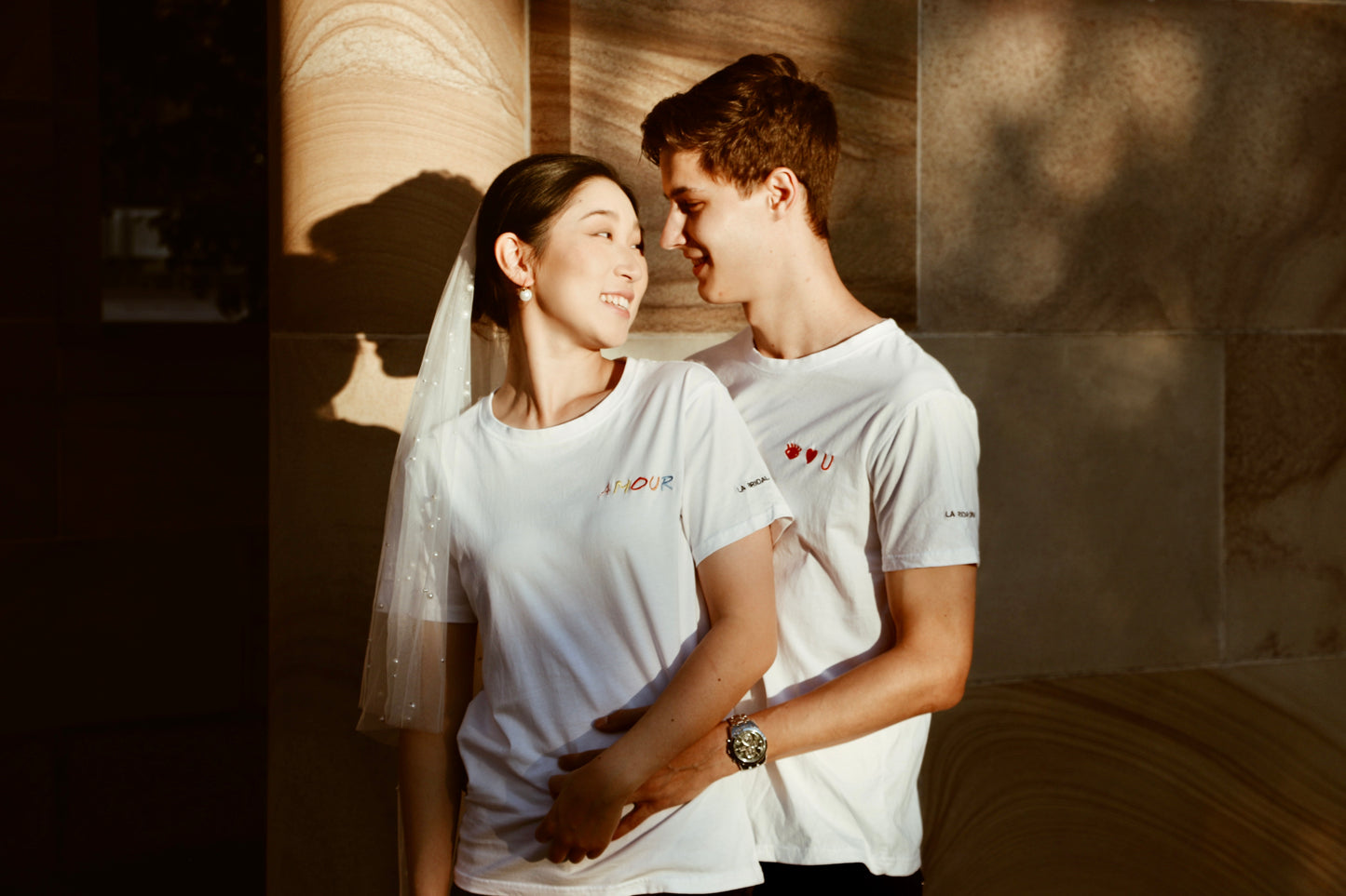 White Cotton shirts for couple