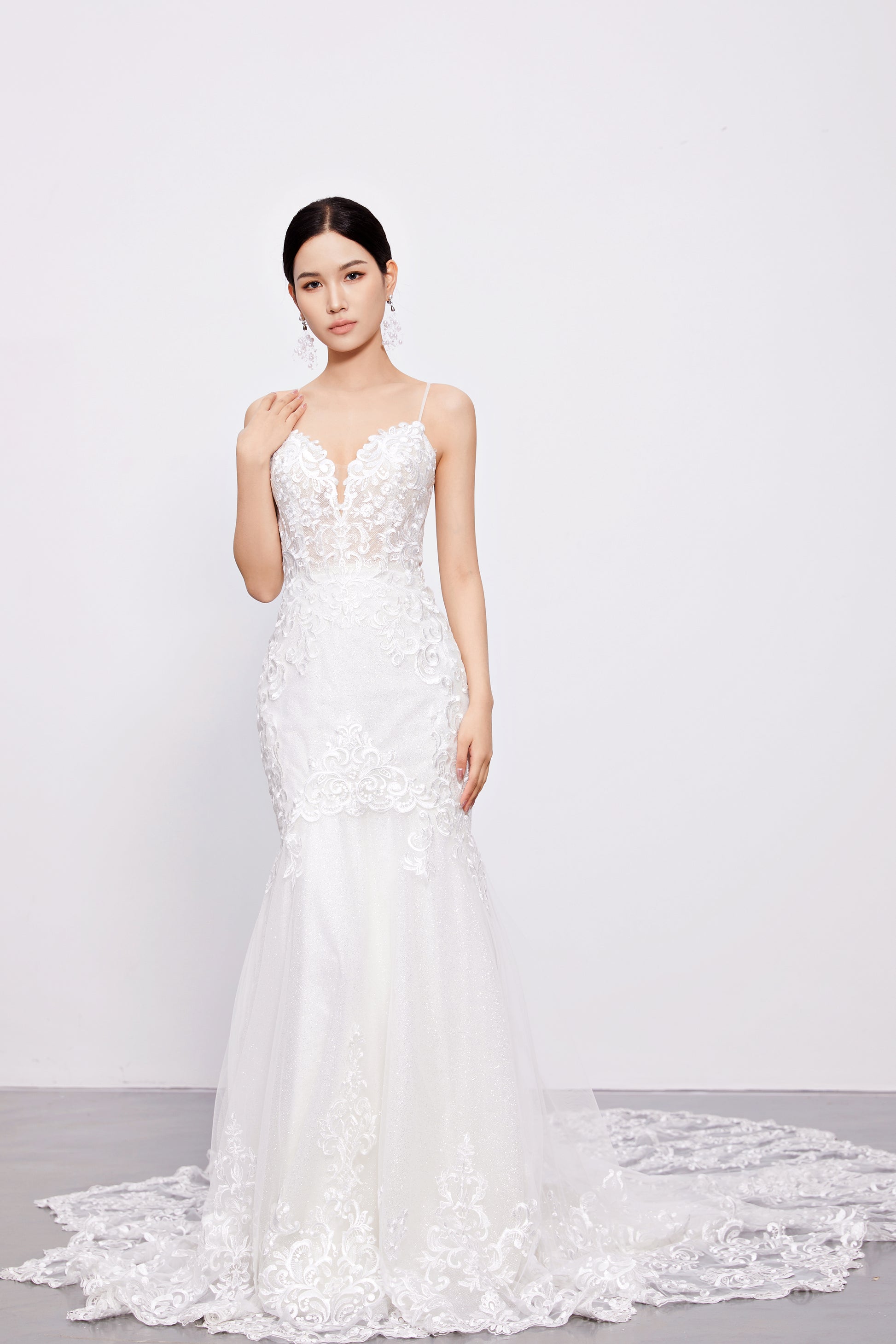 mermaid lace wedding dress australia