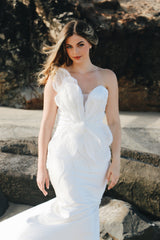 modern bridal dress