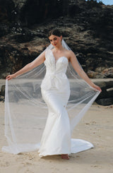 sleek sophisticated wedding dress