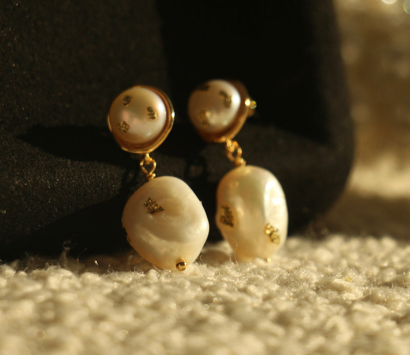 fresh water pearl earring for wedding