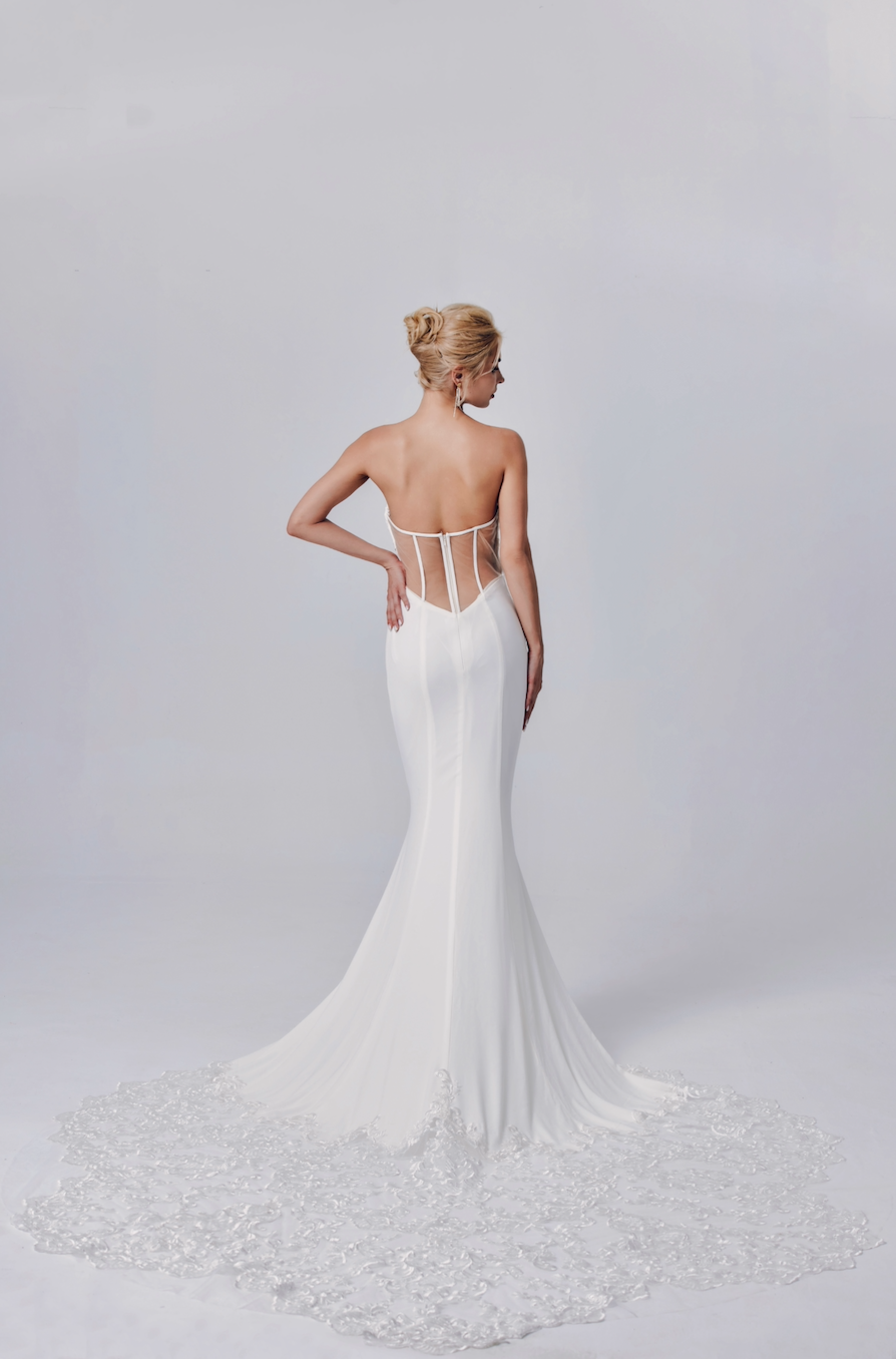 sexy back wedding dress