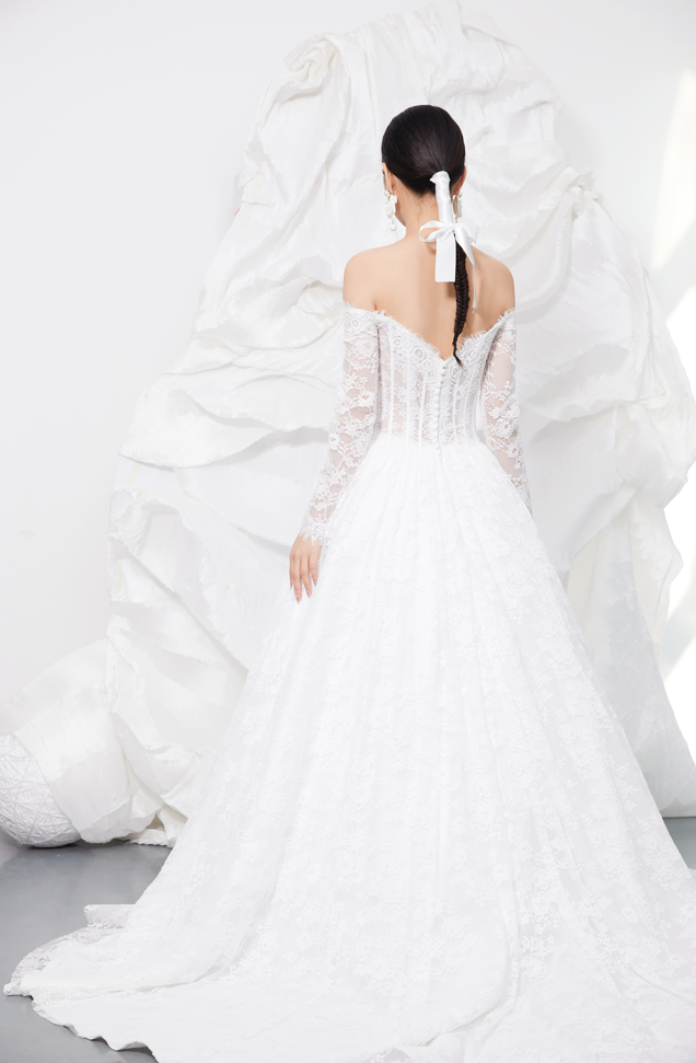 unique lace wedding dress in australia