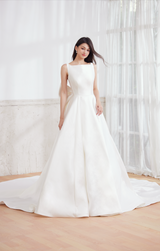 mikado wedding gown