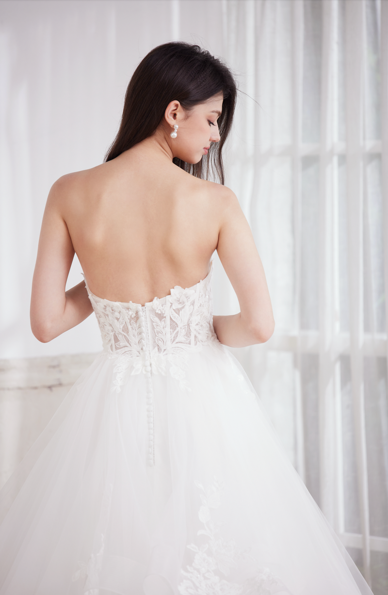 low back wedding dress