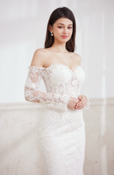 elegant wedding gown