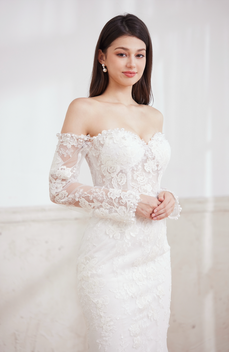 elegant wedding gown