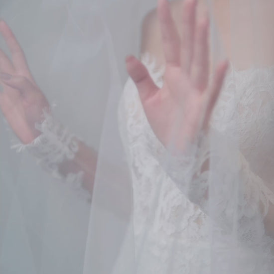 love me tender wedding dress, french lace wedding gown